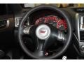 Black Alcantara/Carbon Black Leather 2010 Subaru Impreza WRX STi Steering Wheel