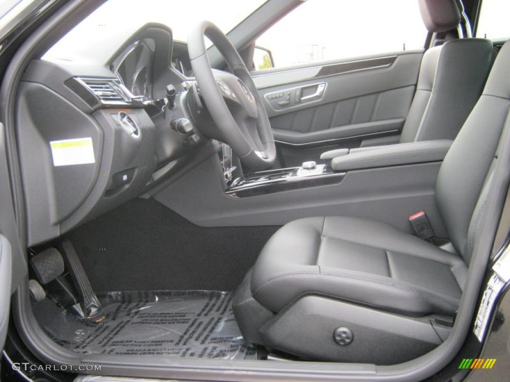 Black Interior 2011 Mercedes-Benz E 350 Sedan Photo #38028414