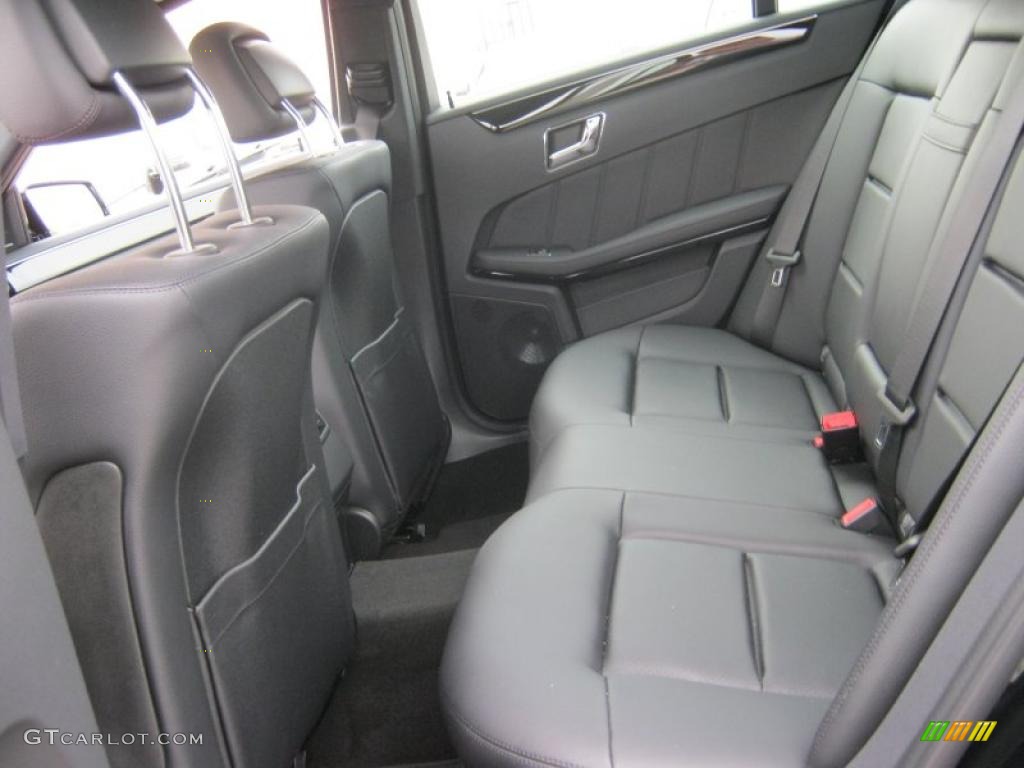 Black Interior 2011 Mercedes-Benz E 350 Sedan Photo #38028426