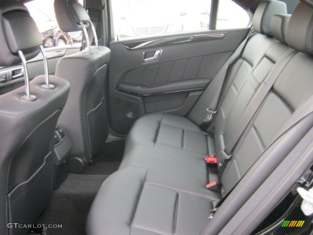 Black Interior 2011 Mercedes-Benz E 350 Sedan Photo #38028526
