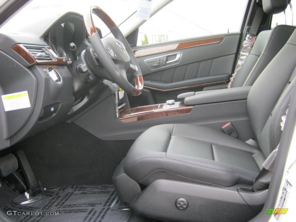 Black Interior 2011 Mercedes-Benz E 350 Sedan Photo #38028622
