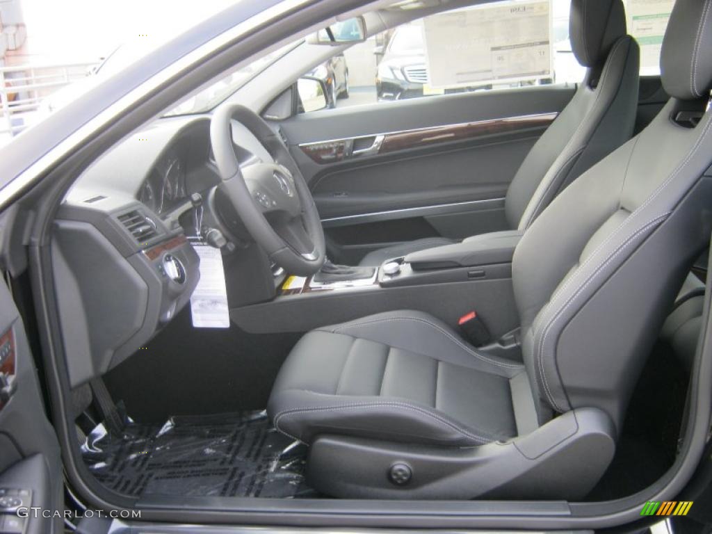 Black Interior 2011 Mercedes-Benz E 350 Coupe Photo #38028878