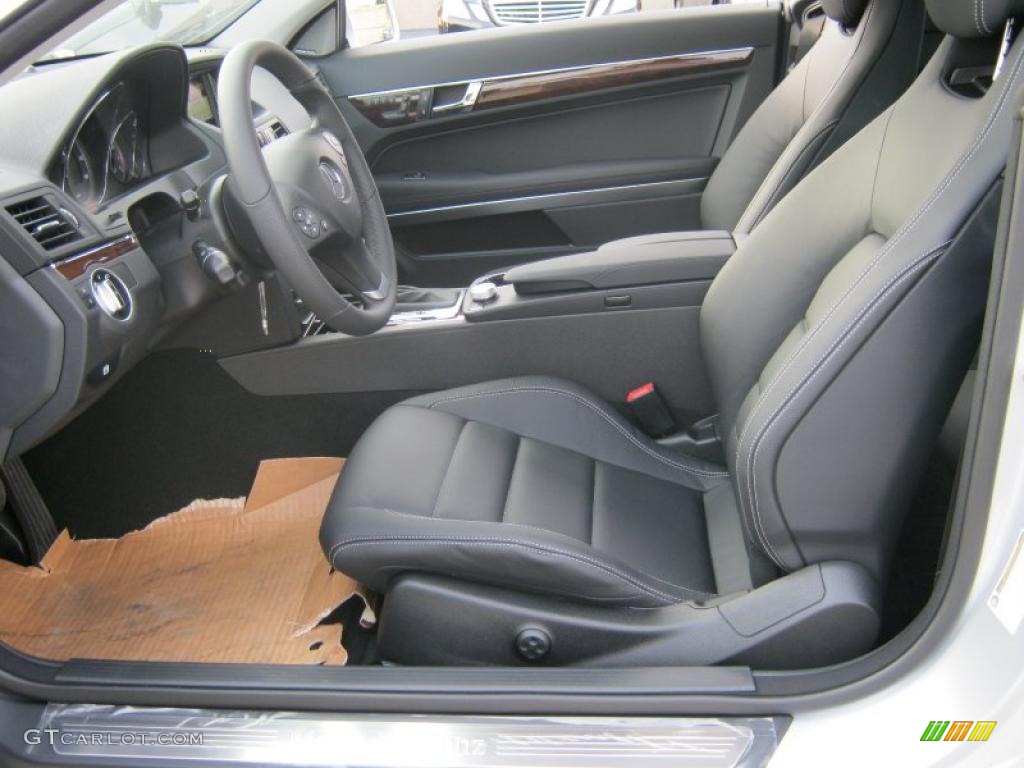 Black Interior 2011 Mercedes-Benz E 350 Coupe Photo #38028954