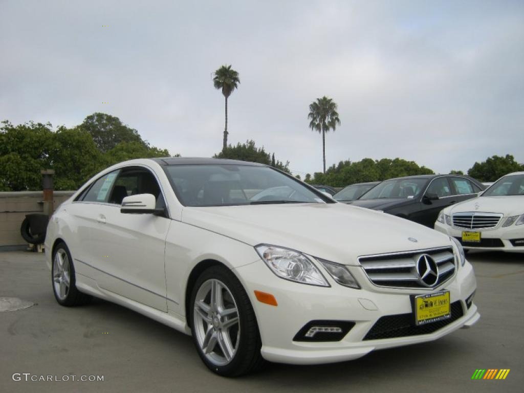 Arctic White 2011 Mercedes-Benz E 550 Coupe Exterior Photo #38029002