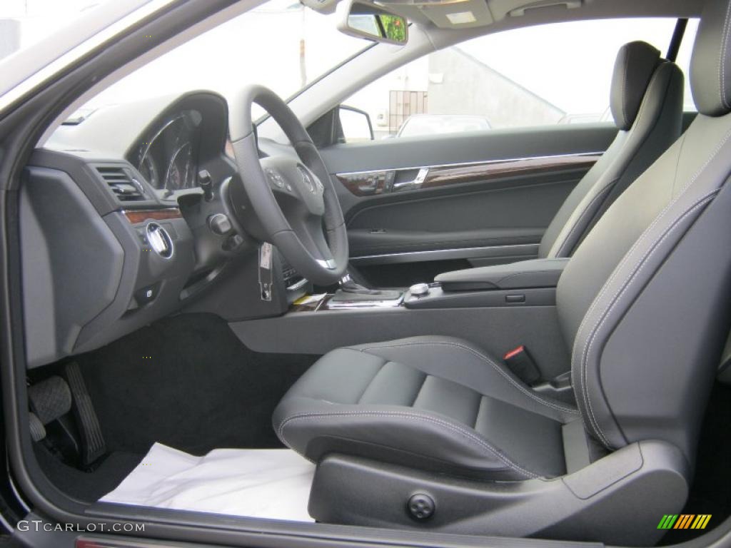 Black Interior 2011 Mercedes-Benz E 350 Coupe Photo #38029278