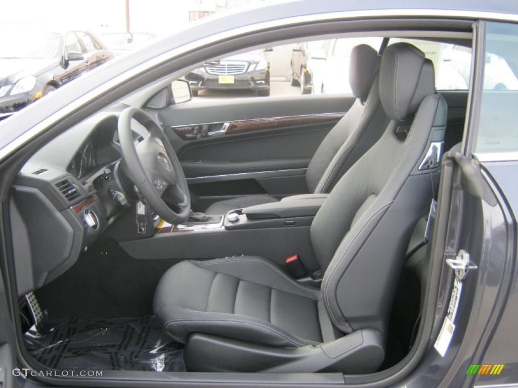 Black Interior 2011 Mercedes-Benz E 350 Coupe Photo #38029366