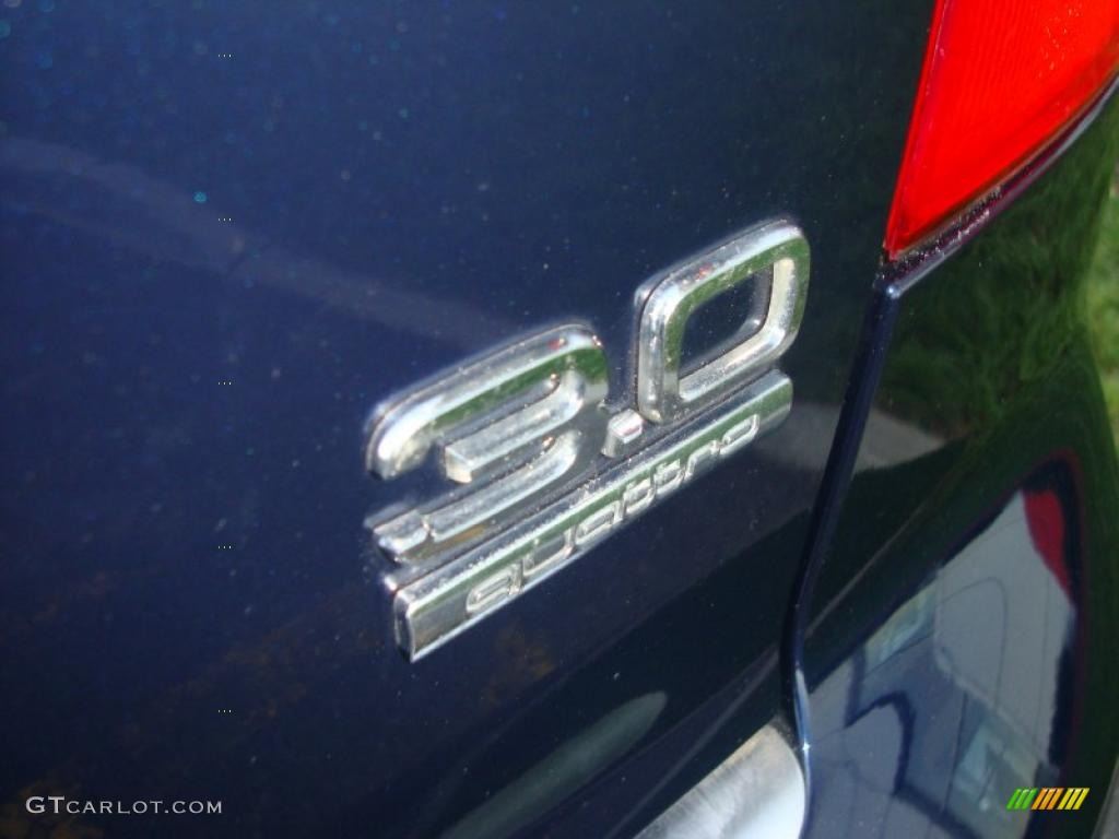 2004 A4 3.0 quattro Sedan - Moro Blue Pearl Effect / Grey photo #4