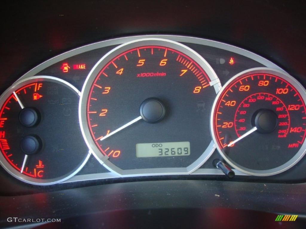 2008 Subaru Impreza WRX Sedan Gauges Photo #38031825