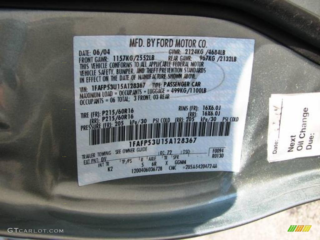 2005 Taurus SE - Light Tundra Metallic / Medium/Dark Flint photo #14