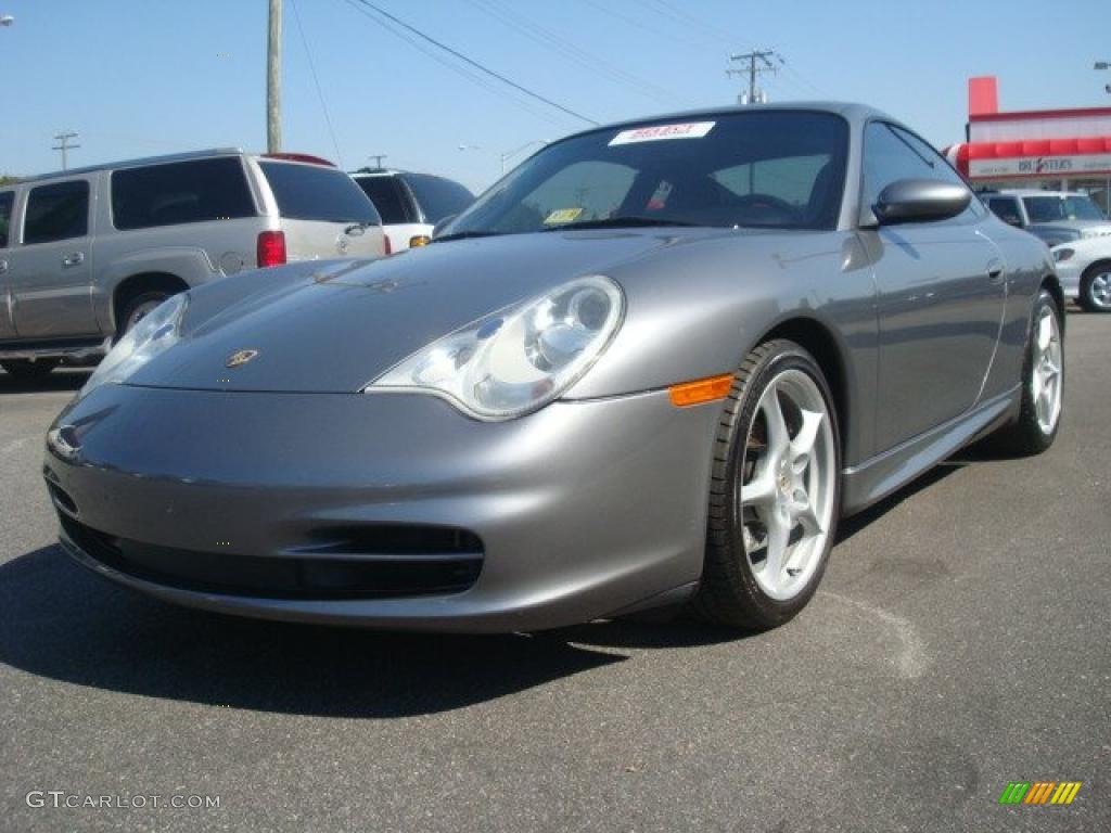 2003 911 Carrera Coupe - Arctic Silver Metallic / Black photo #1