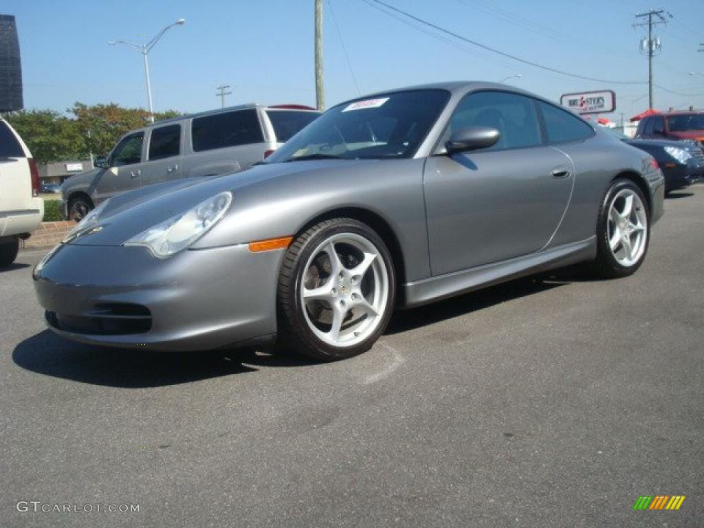 2003 911 Carrera Coupe - Arctic Silver Metallic / Black photo #2