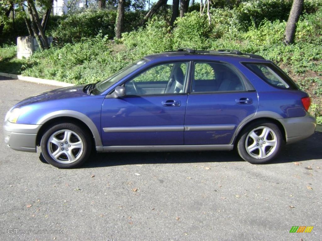 2004 Impreza Outback Sport Wagon - Pacifica Blue Pearl / Gray photo #2