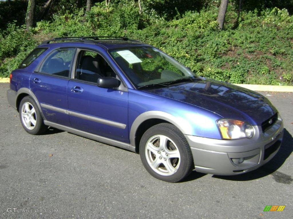 2004 Impreza Outback Sport Wagon - Pacifica Blue Pearl / Gray photo #3