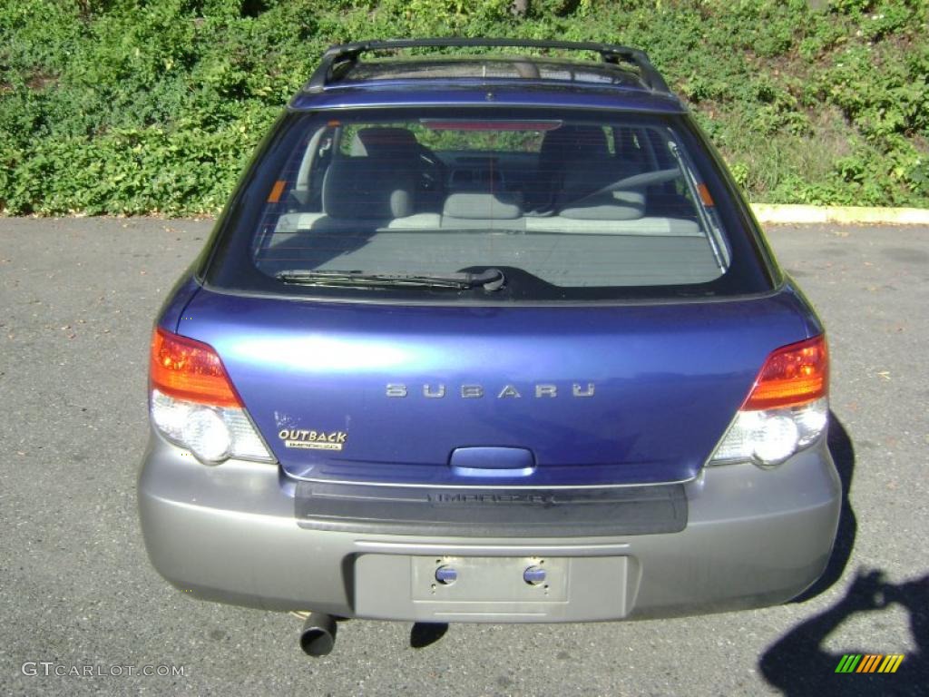 2004 Impreza Outback Sport Wagon - Pacifica Blue Pearl / Gray photo #4