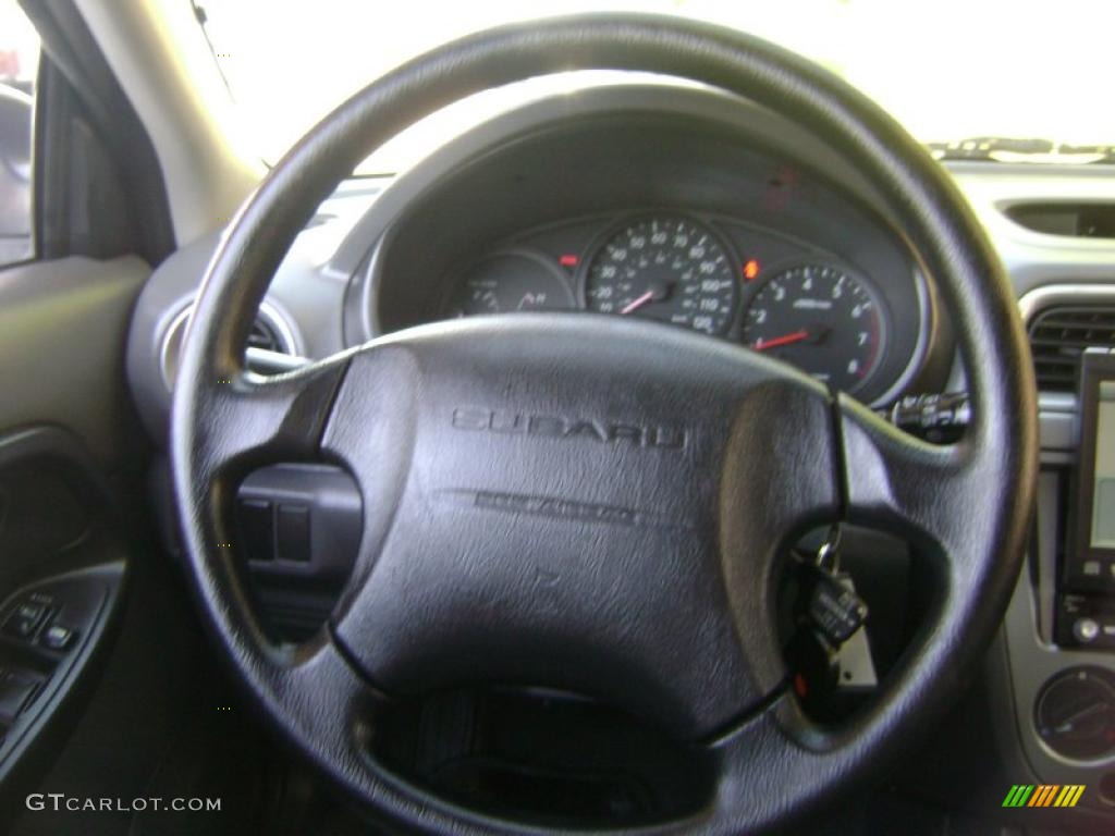 2004 Subaru Impreza Outback Sport Wagon Gray Steering Wheel Photo #38034397