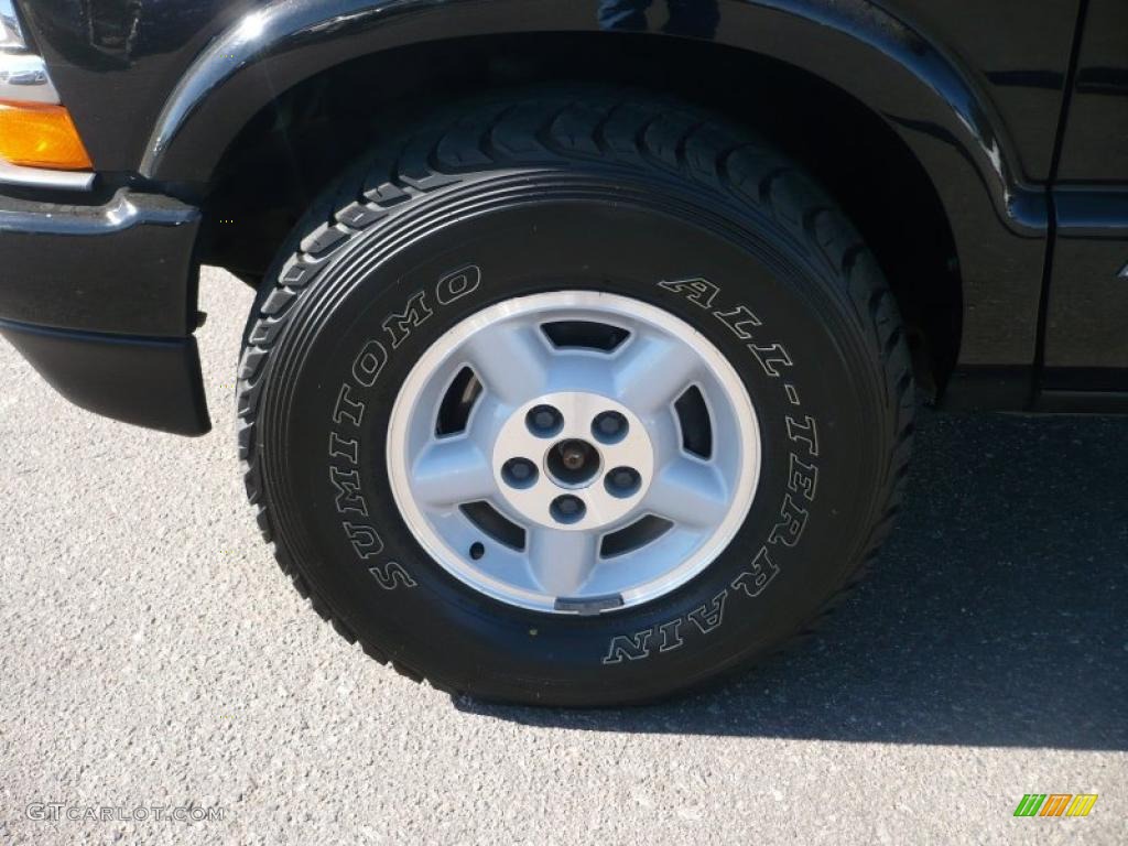 2000 S10 LS Extended Cab 4x4 - Onyx Black / Graphite photo #6