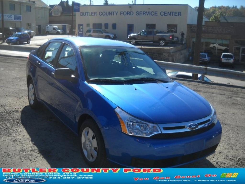 2011 Focus S Sedan - Blue Flame Metallic / Medium Stone photo #1