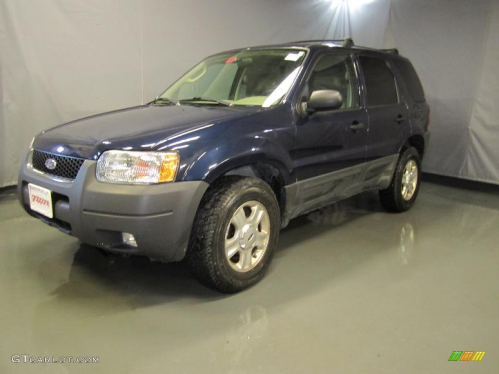 2003 Escape XLT V6 4WD - True Blue Metallic / Medium Dark Pebble photo #1