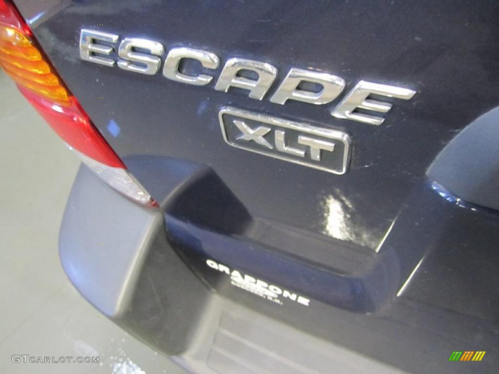2003 Escape XLT V6 4WD - True Blue Metallic / Medium Dark Pebble photo #11