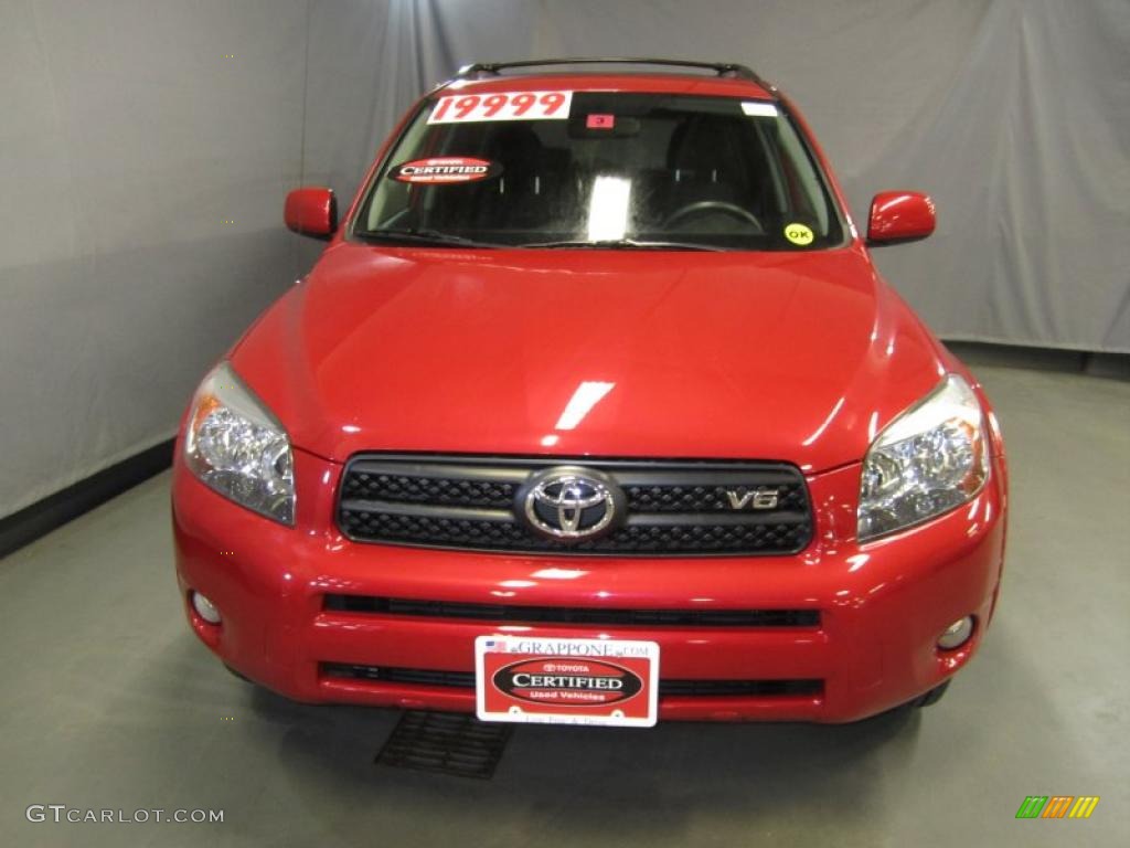 2008 RAV4 Sport V6 4WD - Barcelona Red Pearl / Dark Charcoal photo #2