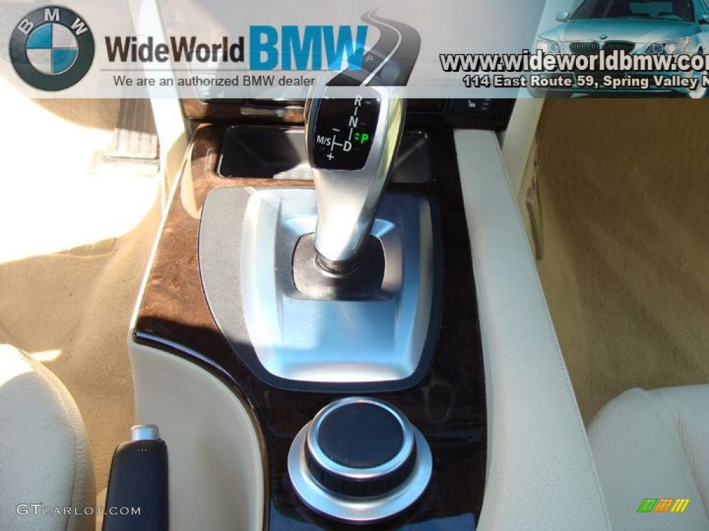 2008 5 Series 535xi Sedan - Monaco Blue Metallic / Beige photo #14