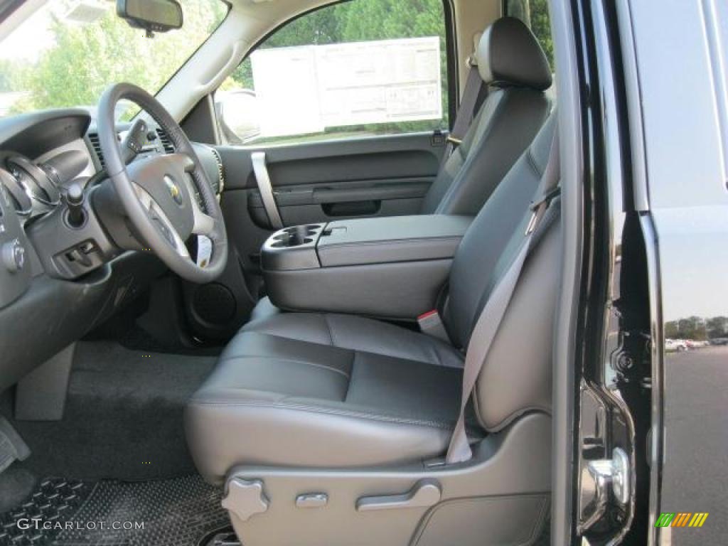 Ebony Interior 2011 Chevrolet Silverado 1500 LT Crew Cab 4x4 Photo #38039158