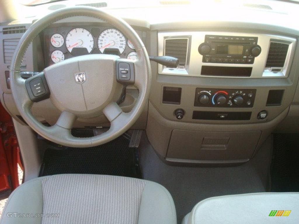 2008 Ram 1500 Lone Star Edition Quad Cab - Sunburst Orange Pearl / Khaki photo #10