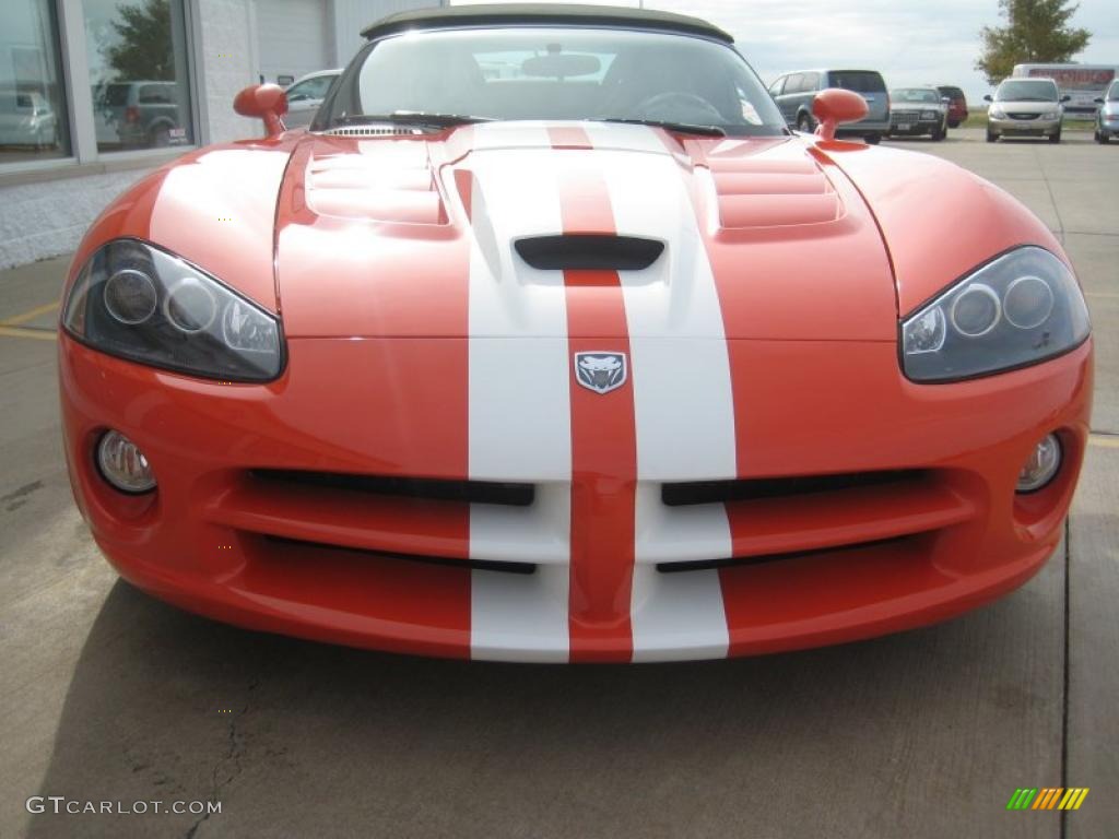 2008 Viper SRT-10 - Viper Very Orange Pearlcoat / Black/Medium Slate Gray photo #3