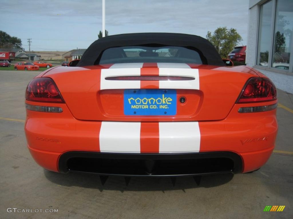 2008 Viper SRT-10 - Viper Very Orange Pearlcoat / Black/Medium Slate Gray photo #4