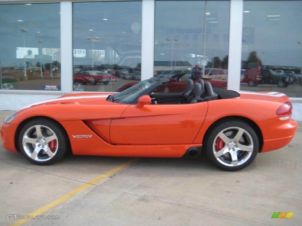 2008 Viper SRT-10 - Viper Very Orange Pearlcoat / Black/Medium Slate Gray photo #5