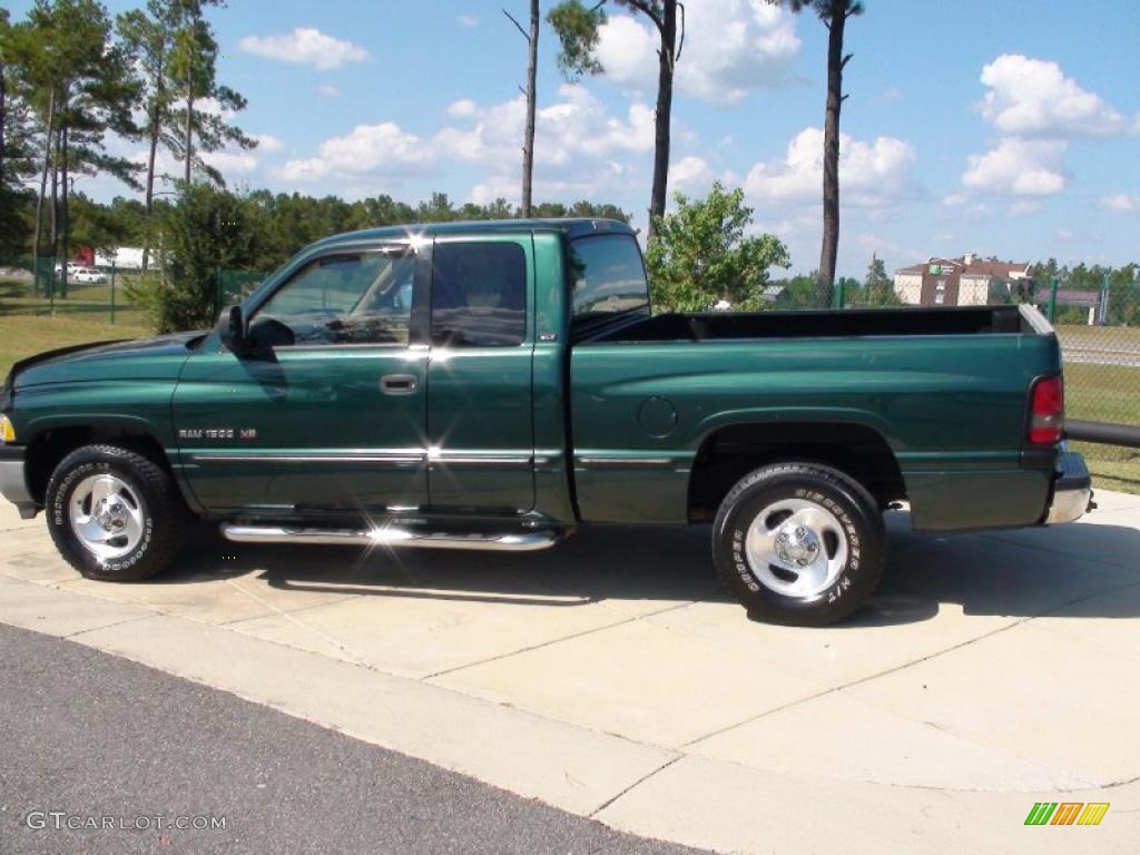 1999 Ram 1500 SLT Extended Cab - Forest Green Pearl / Camel/Tan photo #8