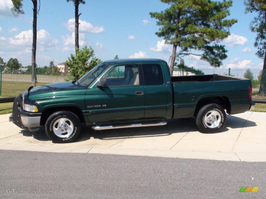 1999 Ram 1500 SLT Extended Cab - Forest Green Pearl / Camel/Tan photo #10