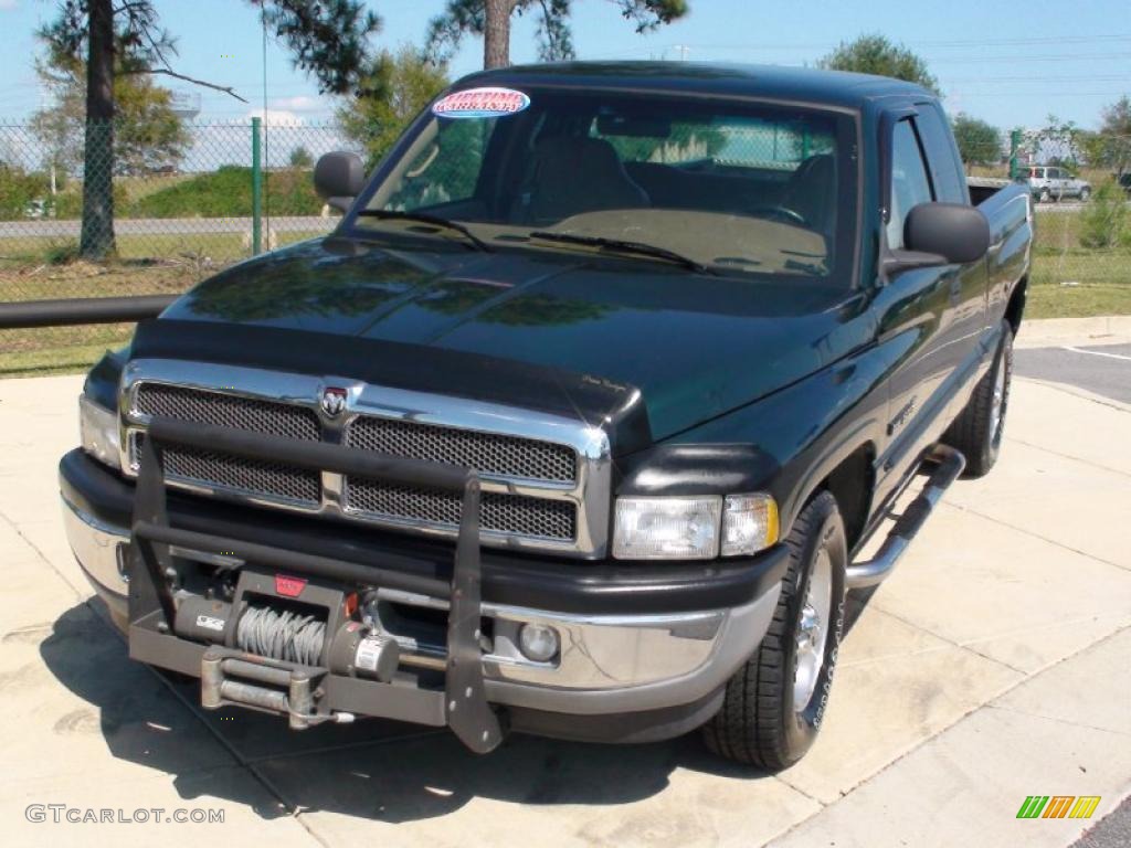 1999 Ram 1500 SLT Extended Cab - Forest Green Pearl / Camel/Tan photo #13