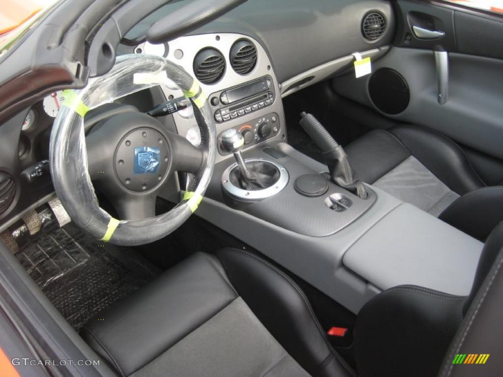 Black/Medium Slate Gray Interior 2008 Dodge Viper SRT-10 Photo #38041294