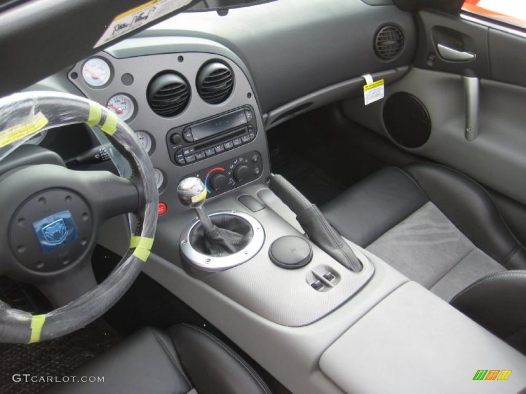Black/Medium Slate Gray Interior 2008 Dodge Viper SRT-10 Photo #38041442
