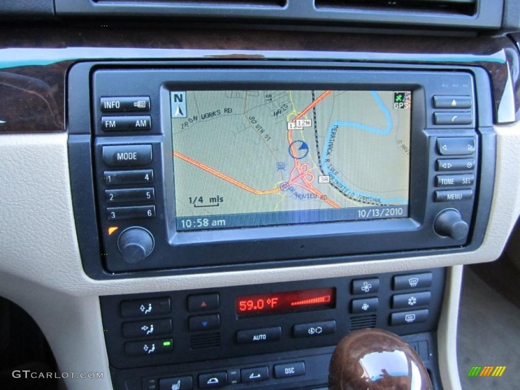 2004 3 Series 330i Convertible - Mystic Blue Metallic / Sand photo #28