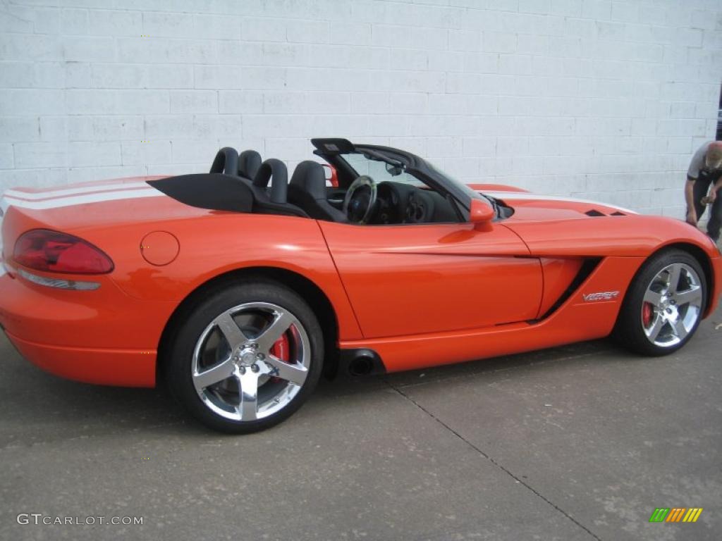2008 Viper SRT-10 - Viper Very Orange Pearlcoat / Black/Medium Slate Gray photo #28