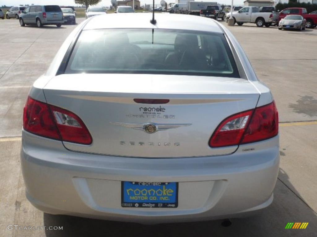 2010 Sebring Limited Sedan - Bright Silver Metallic / Dark Slate Gray photo #7