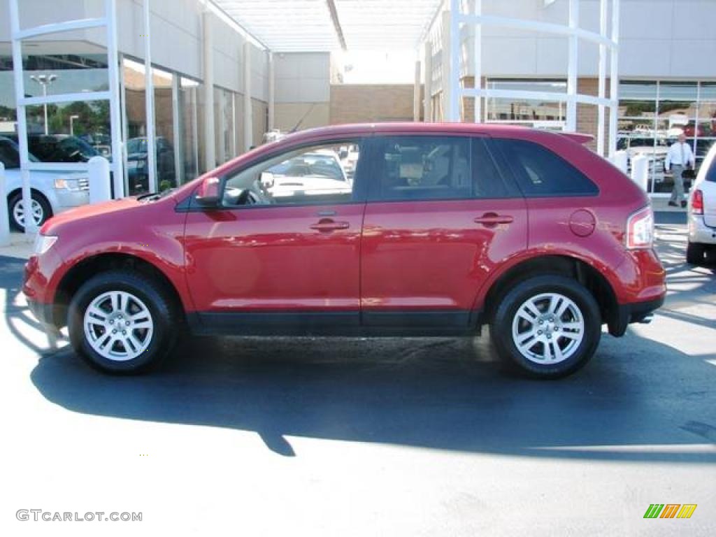 2008 Edge SEL AWD - Redfire Metallic / Camel photo #1