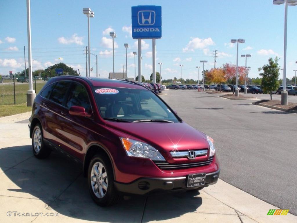 2007 CR-V EX-L - Tango Red Pearl / Gray photo #2