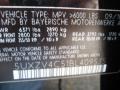 2011 BMW X5 xDrive 35i Info Tag
