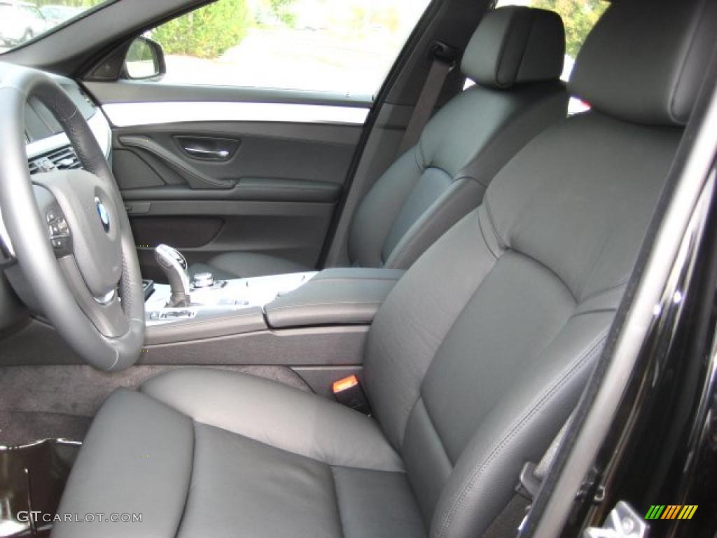 Black Interior 2011 BMW 5 Series 535i Sedan Photo #38044195