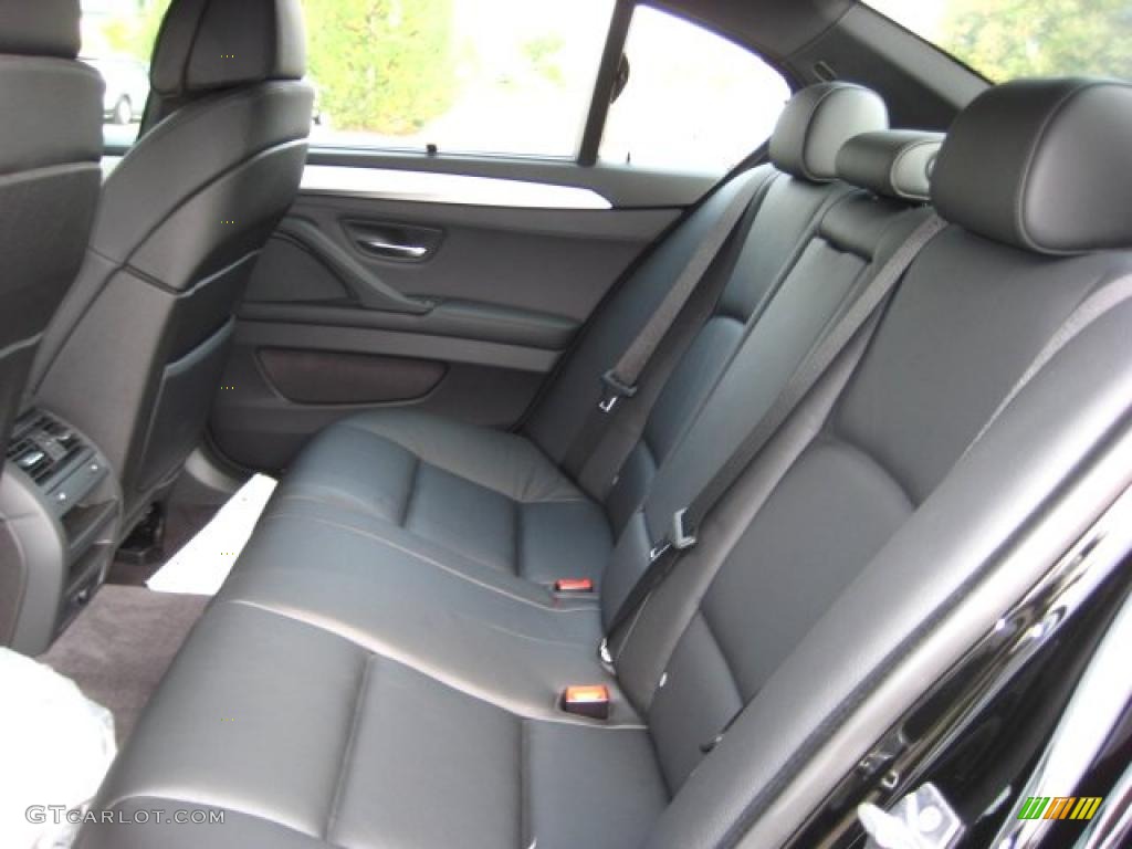 Black Interior 2011 BMW 5 Series 535i Sedan Photo #38044215