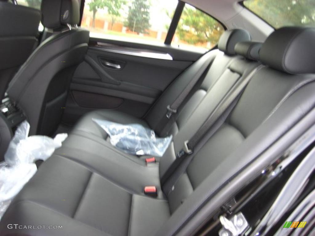 Black Interior 2011 BMW 5 Series 528i Sedan Photo #38044515