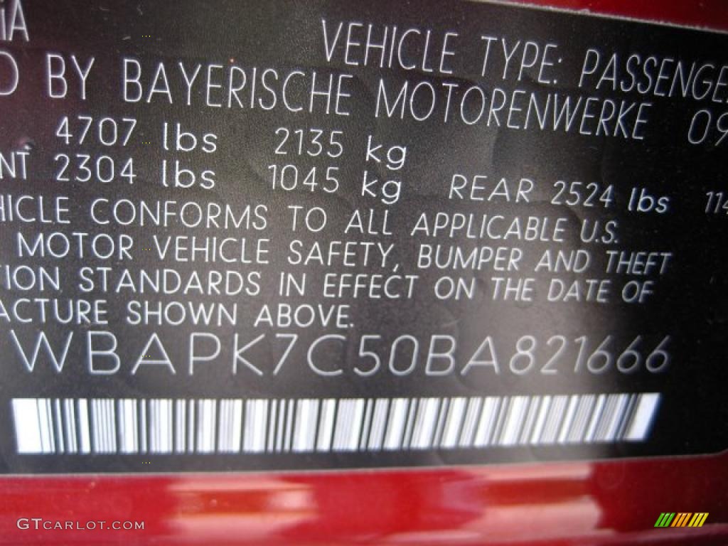 2011 BMW 3 Series 328i xDrive Sedan Info Tag Photo #38044835