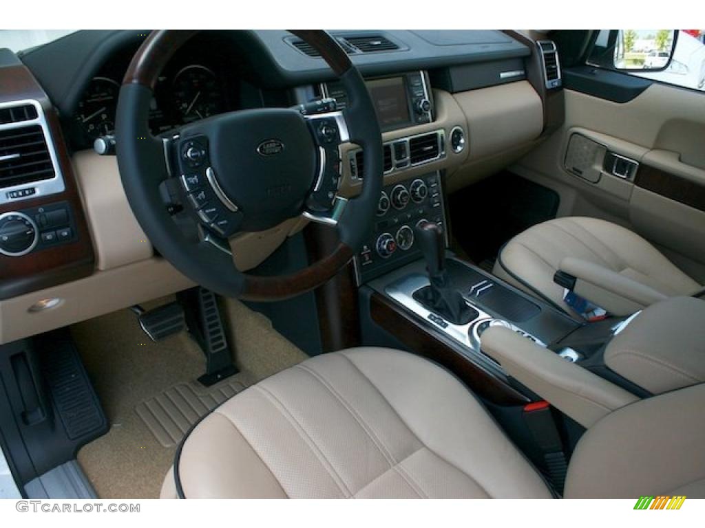 Sand/Jet Black Interior 2011 Land Rover Range Rover Supercharged Photo #38045552