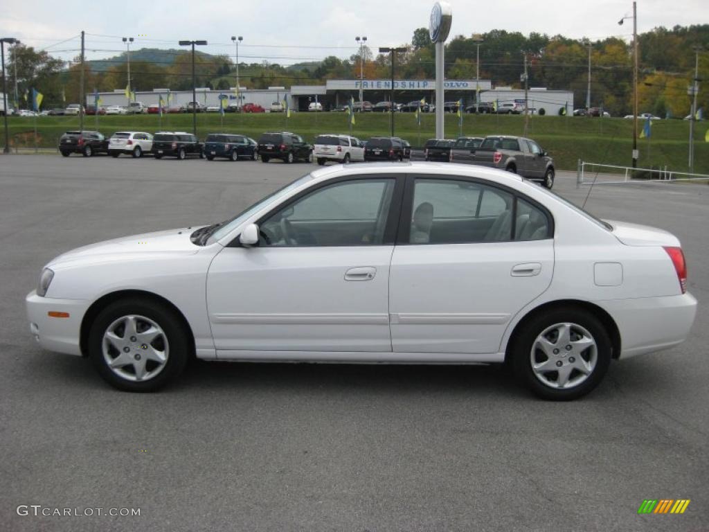2006 Elantra GLS Sedan - Nordic White / Gray photo #1