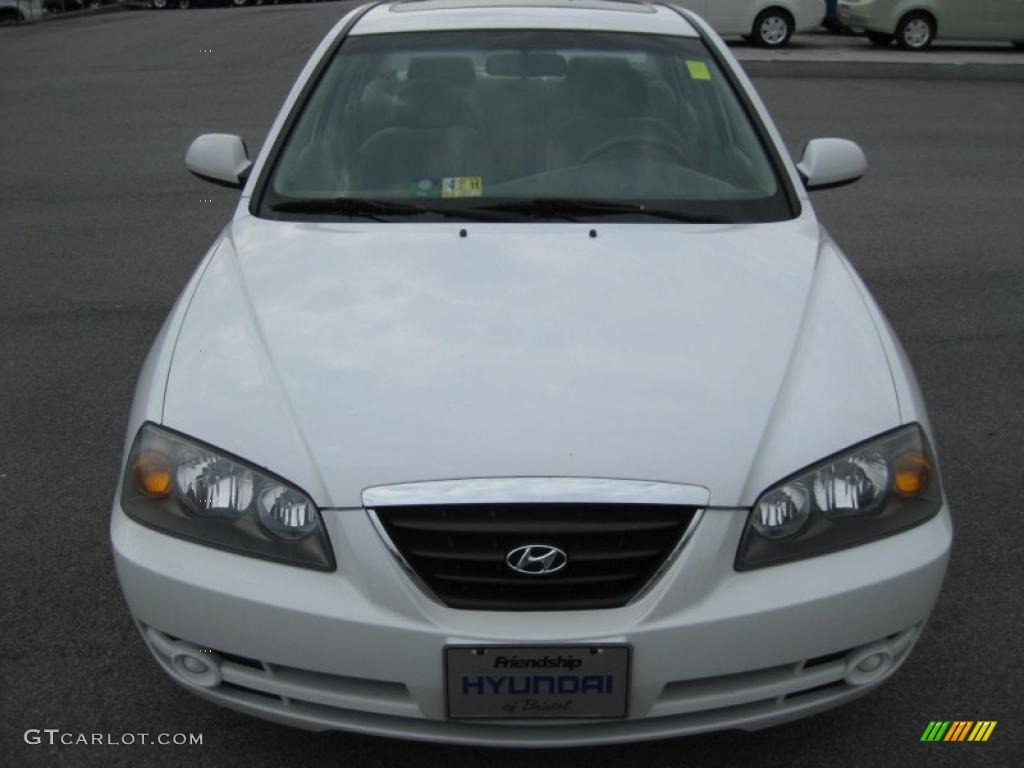2006 Elantra GLS Sedan - Nordic White / Gray photo #3