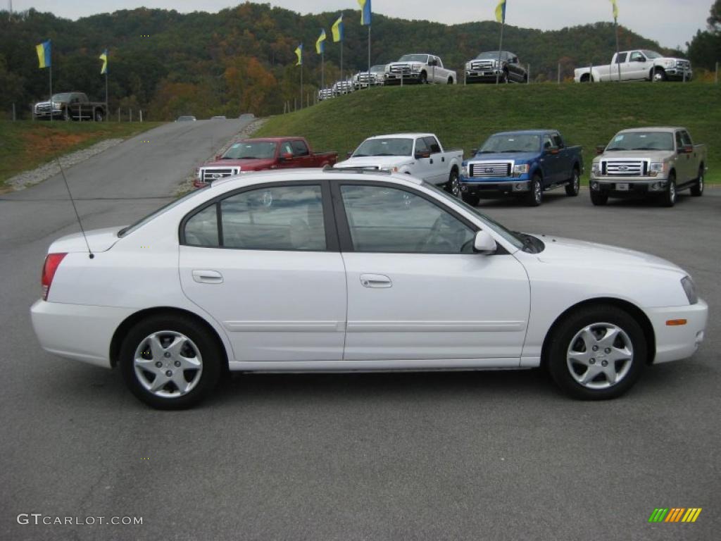 2006 Elantra GLS Sedan - Nordic White / Gray photo #5