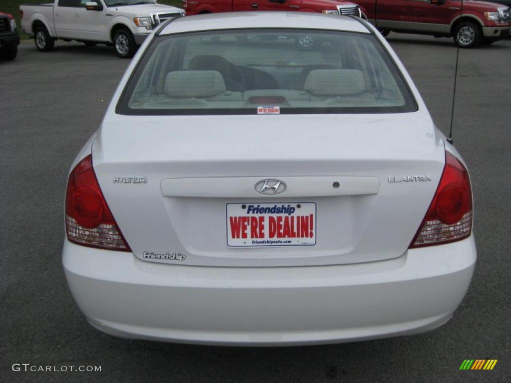 2006 Elantra GLS Sedan - Nordic White / Gray photo #7